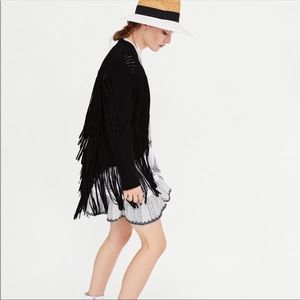 Zara Macrame Jacket- 100% Goat Leather- perfect condition